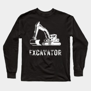 excavator Long Sleeve T-Shirt